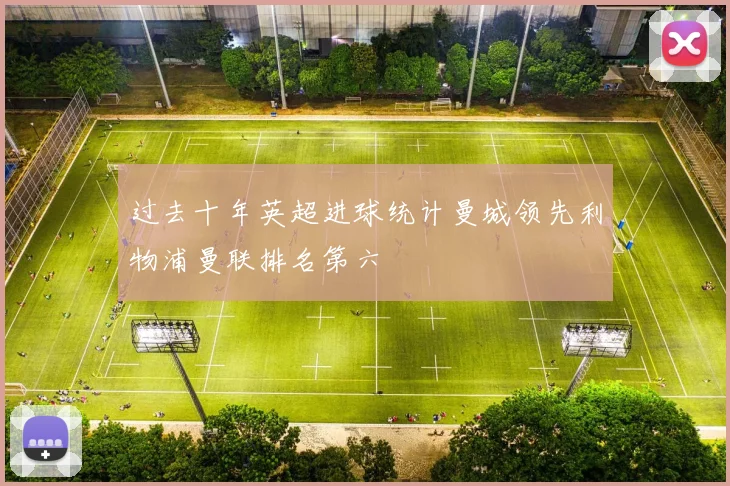过去十年英超进球统计曼城领先利物浦曼联排名第六